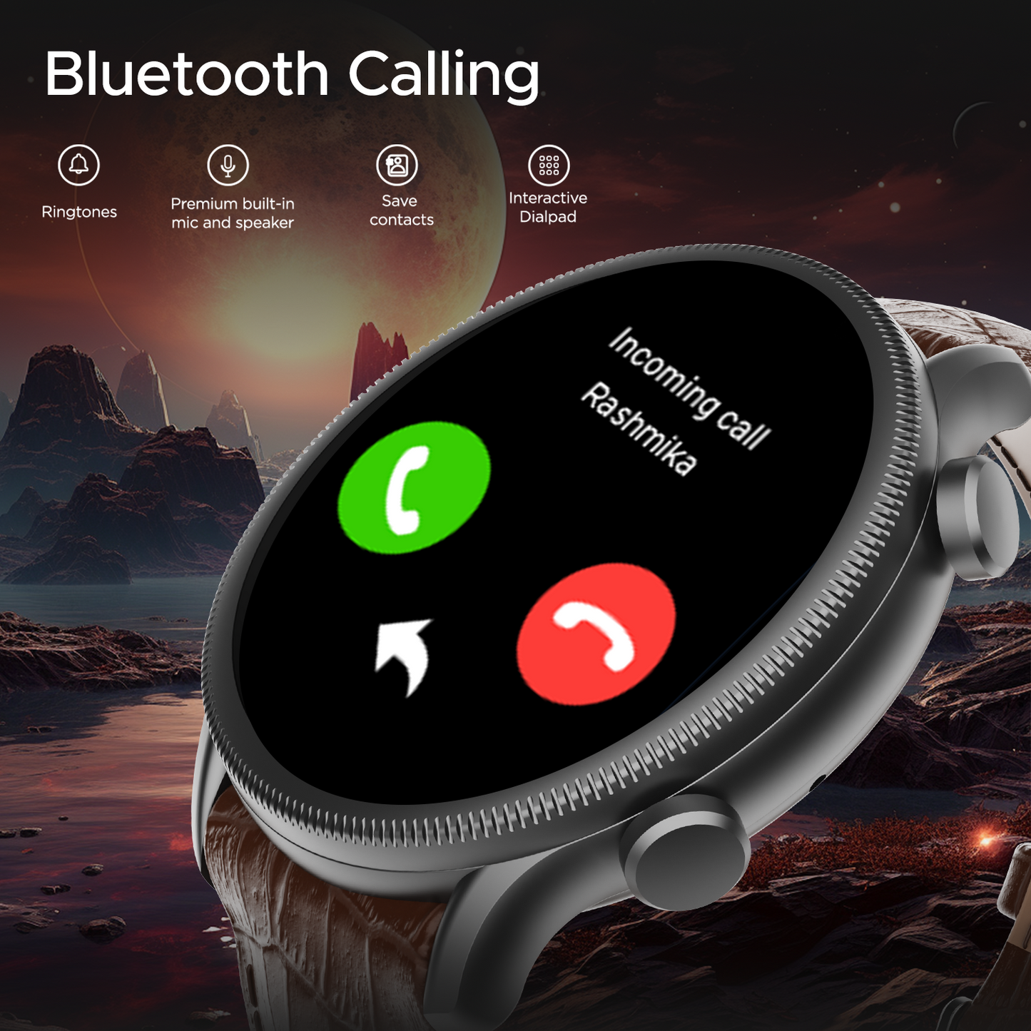 boAt Lunar Space Plus | Smartwatch with 1.39" (3.53cm) Round Display, BT Calling,  IP68 Dust, Sweat, & Splash Resistance