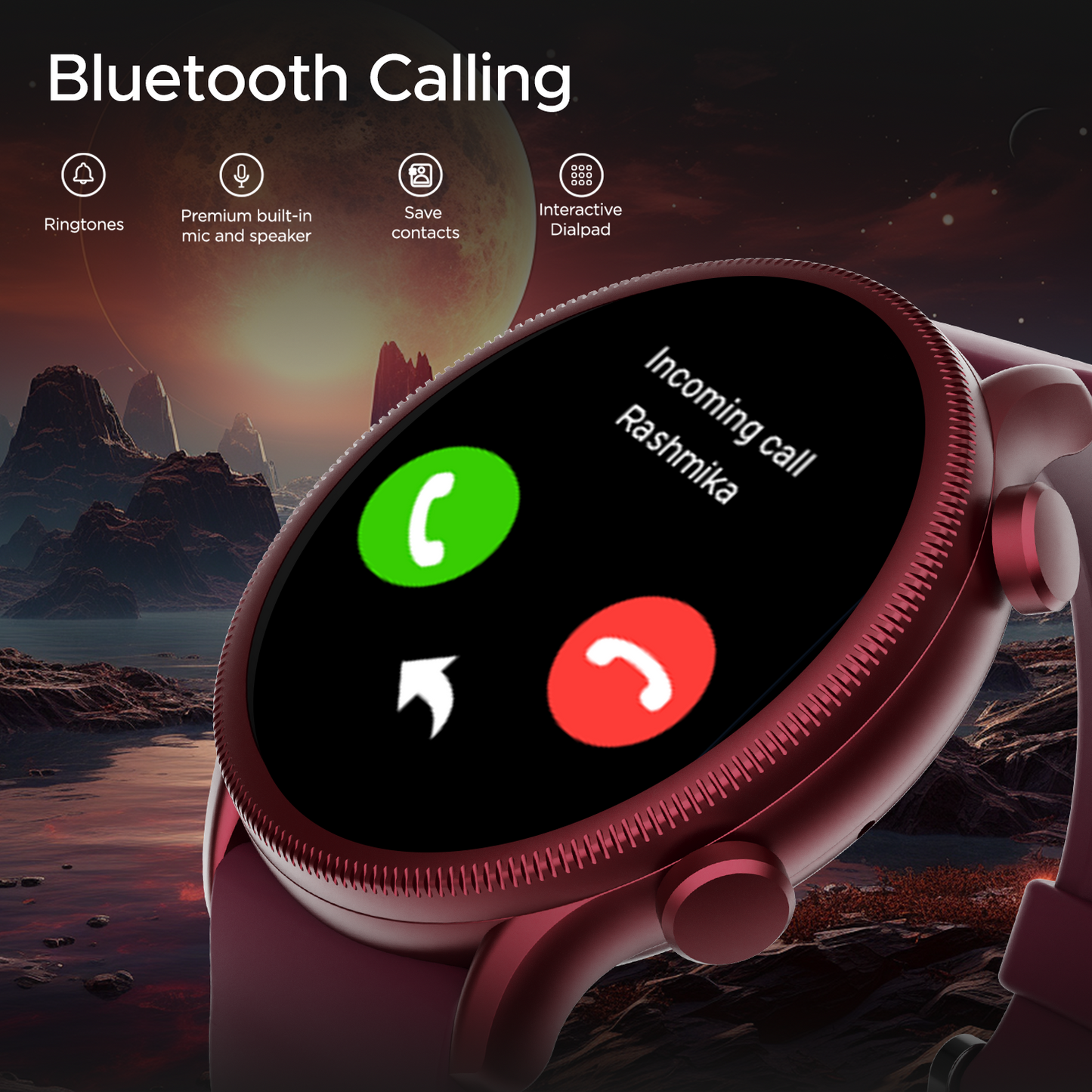 boAt Lunar Space Plus | Smartwatch with 1.39" (3.53cm) Round Display, BT Calling,  IP68 Dust, Sweat, & Splash Resistance