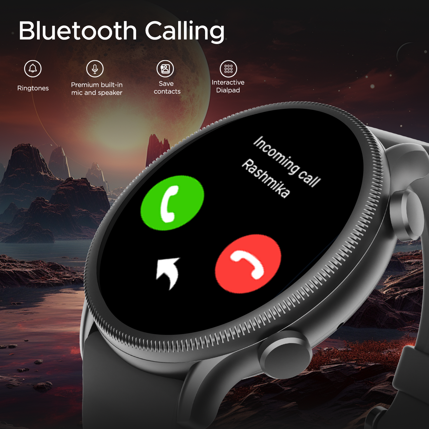 boAt Lunar Space Plus | Smartwatch with 1.39" (3.53cm) Round Display, BT Calling,  IP68 Dust, Sweat, & Splash Resistance