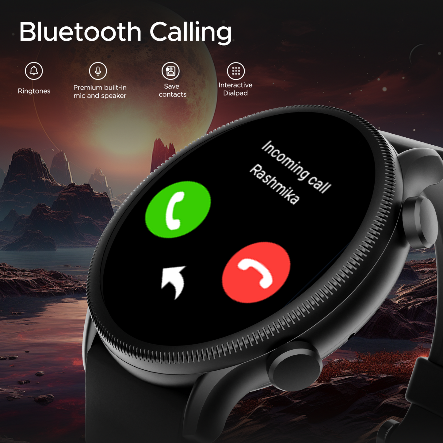 boAt Lunar Space Plus | Smartwatch with 1.39" (3.53cm) Round Display, BT Calling,  IP68 Dust, Sweat, & Splash Resistance