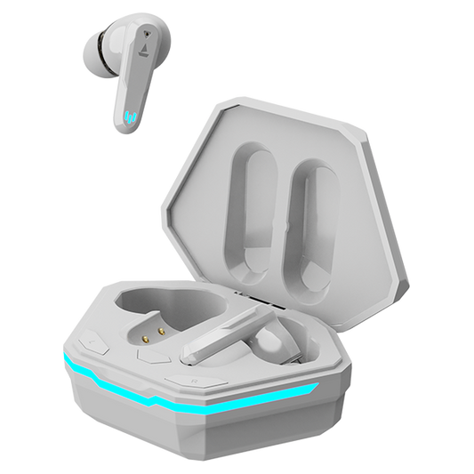 boAt Airdopes 191G | Wireless Earbdus Gaming Earbuds with 2x6mm Dual Drivers, Quad Mics with ENx™ and IWP™ Technology, LED Lights on Charging Case