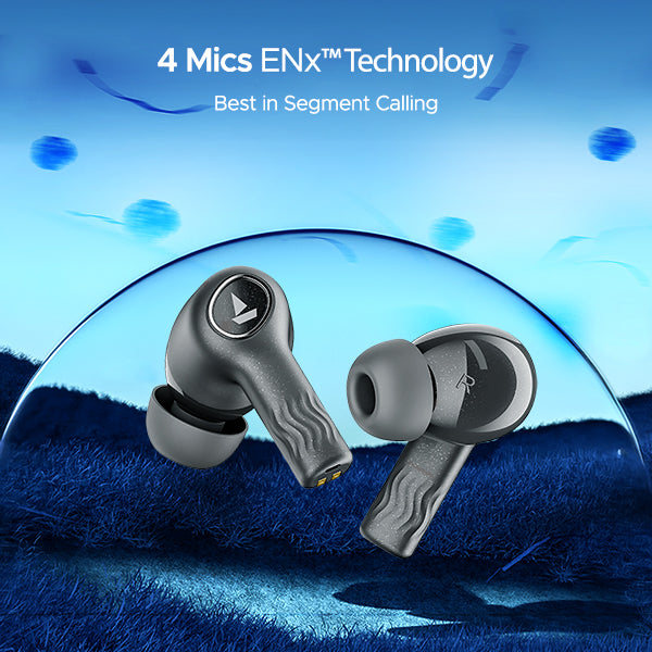 boAt Nirvana Iris | Wireless Earbuds with 32dB ANC, 120 Hours Playback, Multipoint Connectivity, BEAST™ Mode