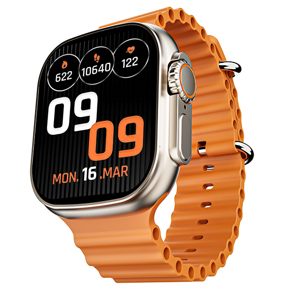 boAt Wave Elevate | Smartwatch with 1.96" (4.97cm) HD Display, BT Calling, 100+ Sports Modes, 15 Days Battery, Premium Metal Body