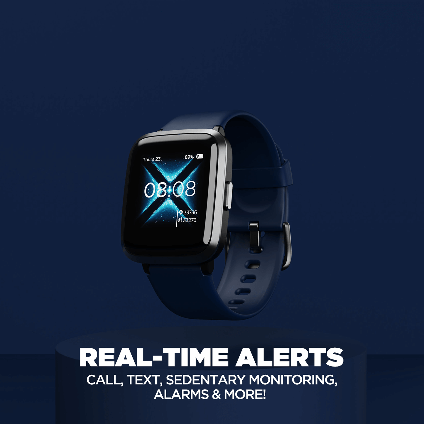 boAt Storm | Full-Touch 33mm (1.29") Curved Color Display, 5 ATM Water Resistance, Health Monitors and 8 Active Sports Mode