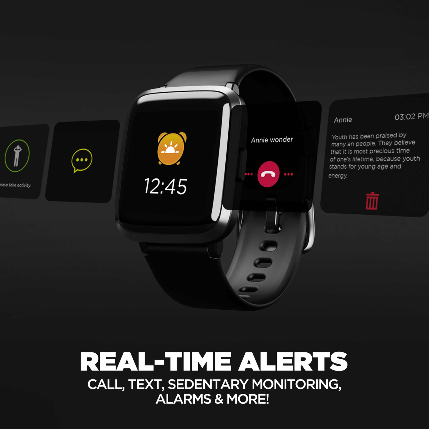 boAt Storm | Full-Touch 33mm (1.29") Curved Color Display, 5 ATM Water Resistance, Health Monitors and 8 Active Sports Mode