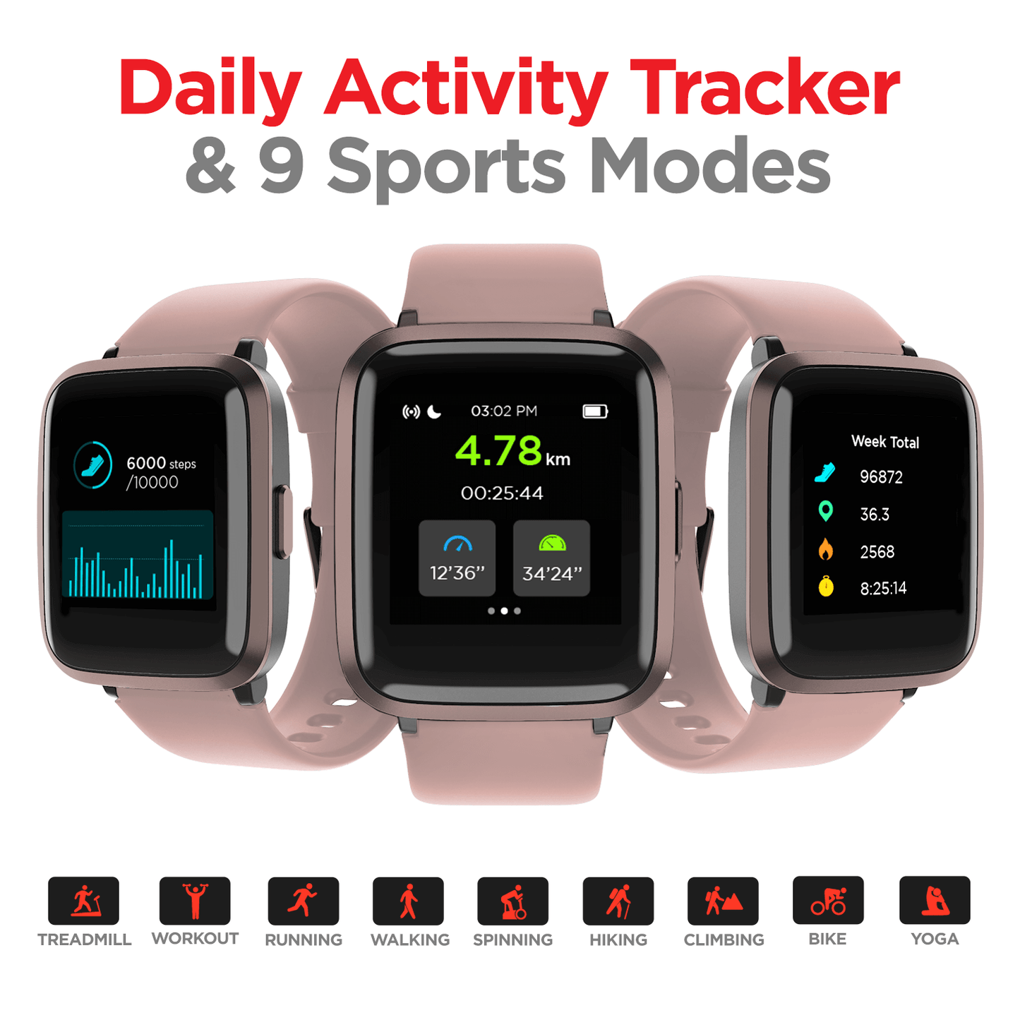 boAt Storm | Full-Touch 33mm (1.29") Curved Color Display, 5 ATM Water Resistance, Health Monitors and 8 Active Sports Mode