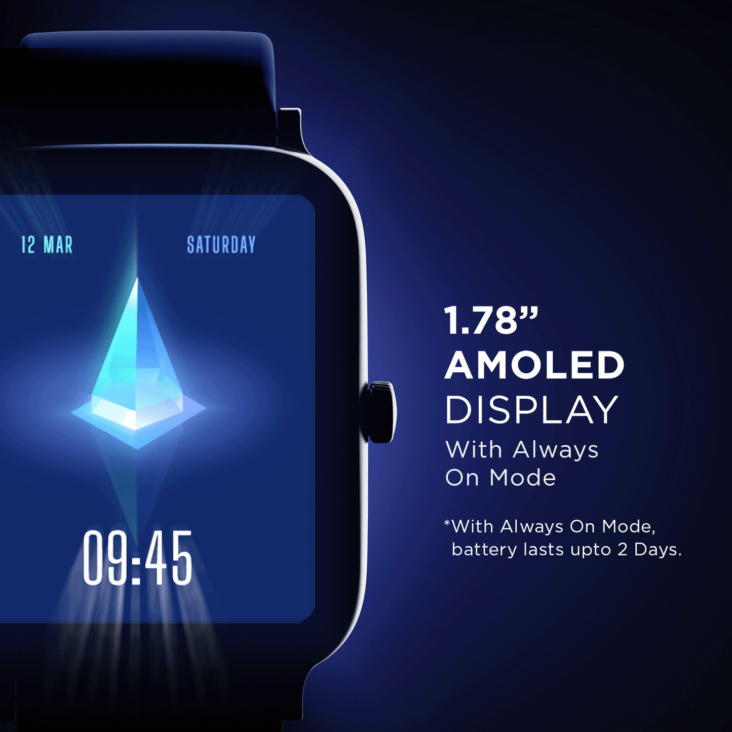 boAt Storm Pro Call | Bluetooth Calling Smartwatch with 1.78" (4.52cm) AMOLED 60Hz screen, IP68 dust & water resistance