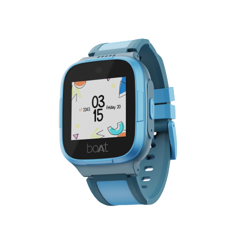 boAt Wanderer | Kids Smart Watch with Geo-fencing & in-built GPS, 2 Megapixel Camera, In-built 4G Sim Connectivity