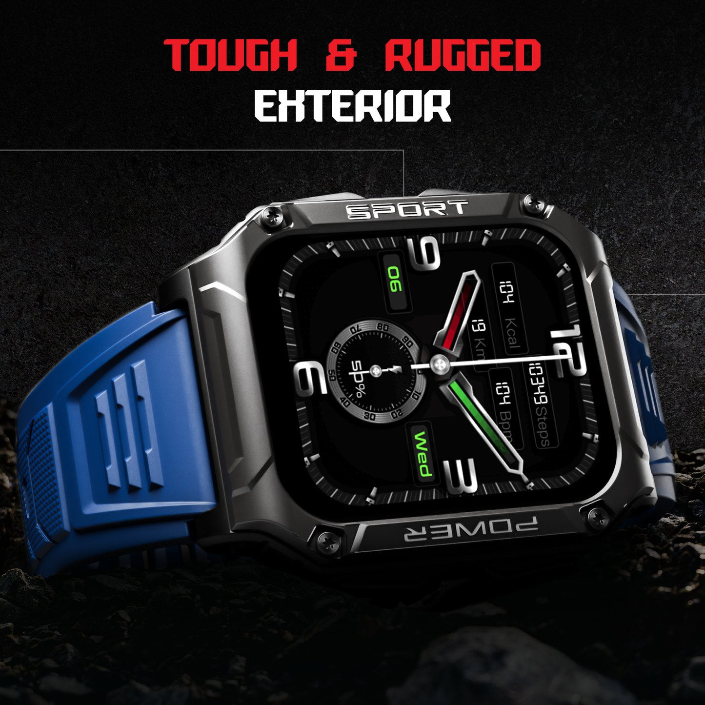 boAt Wave Armour 2 | Smartwatch with Bluetooth Calling, 1.96" (4.97cm) HD Display, 100+ Sports Mode, Up to 25 Days Battery