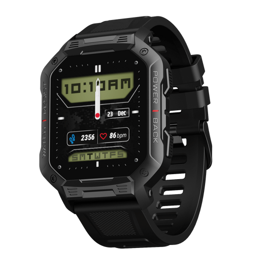 boAt Armour | Military Grade Smartwatch with 1.83" (4.64 cm) HD Display, Bluetooth Calling, Tough & Rugged Display, 100+ Watch Faces