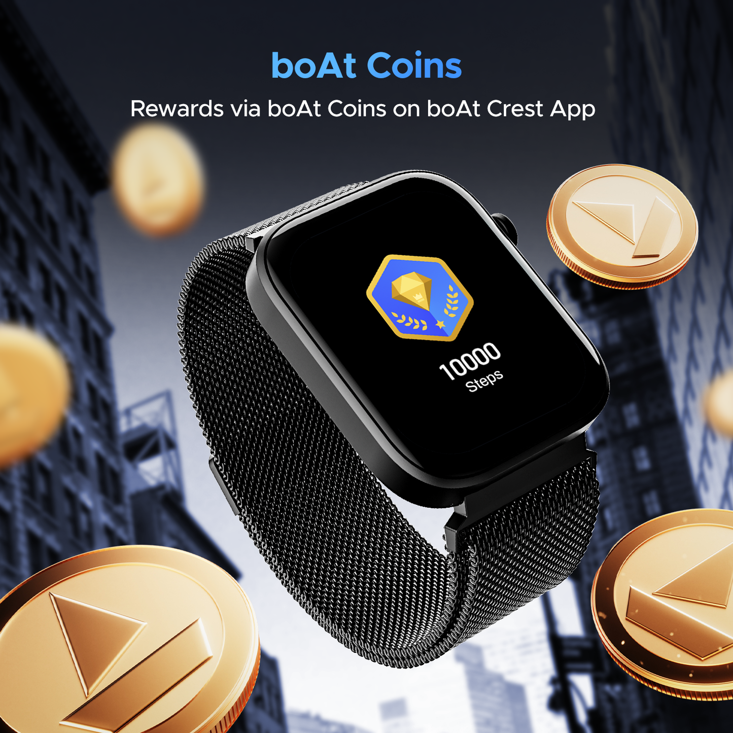 boAt Wave Astra 3 | Smartwatch with built-in Map Navigation 1.83" HD Display, BT Calling, Powered by Crest+ OS, 700+ Active Mode