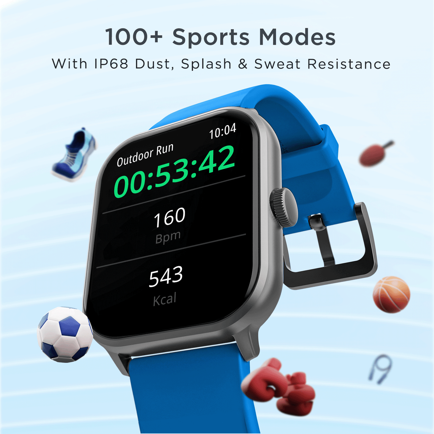 boAt Wave Edge | 1.85"(4.69cm) HD Edge to Edge Display Smartwatch, Bluetooth Calling, 100+ sports modes, IP68 Dust and Water Resistance