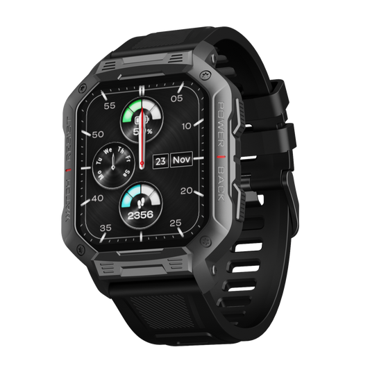 boAt Wave Force | Rugged Display Smartwatch with BT Calling, 1.83" (4.64 cm) HD display, 100+ Watch Faces, Save up to 10 Contacts