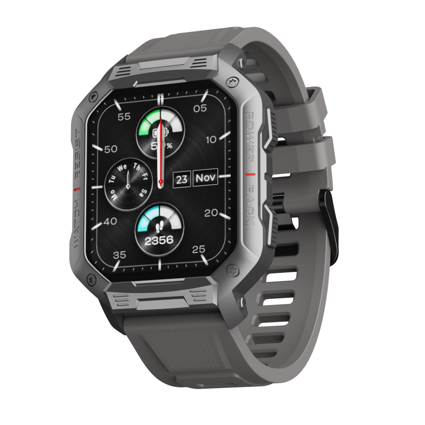 boAt Wave Force | Rugged Display Smartwatch with BT Calling, 1.83" (4.64 cm) HD display, 100+ Watch Faces, Save up to 10 Contacts