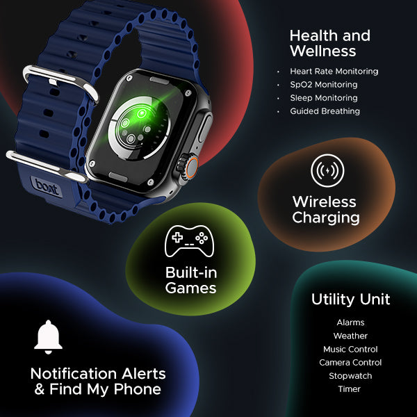 boAt Wave Genesis Pro | Smartwatch with 1.96" AMOLED Display, Premium Metal Body, Bluetooth Calling, SpO2 Monitoring