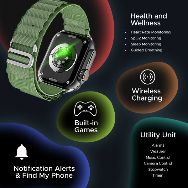 boAt Wave Genesis Pro | Smartwatch with 1.96" AMOLED Display, Premium Metal Body, Bluetooth Calling, SpO2 Monitoring