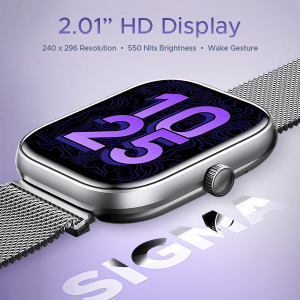 boAt Wave Sigma | Smartwatch with 2.01" (5.10cm) HD Display, BT Calling, Powered by Crest+ OS, 700+ Active Modes