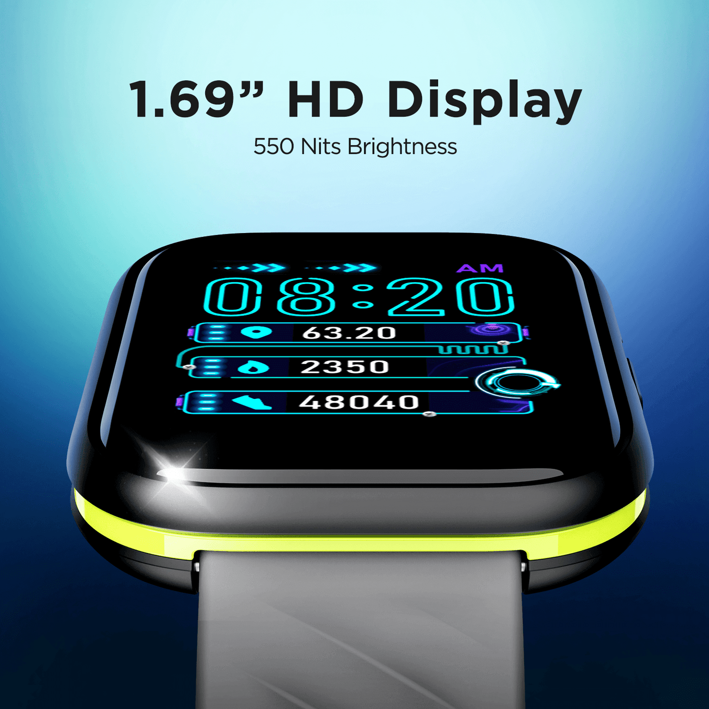 boAt Xtend‌ Sport | Fitness Smart Watch for Men & Women with 1.69” (4.29 cm) HD Display, 700+ Active Modes, Multiple Watch Faces