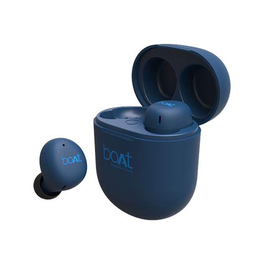 boAt Airdopes 383 | Wireless Earbuds with 7mm Rhythmic Dynamic Drivers, Up to 20 hours Playback, 500mAh Charging Case