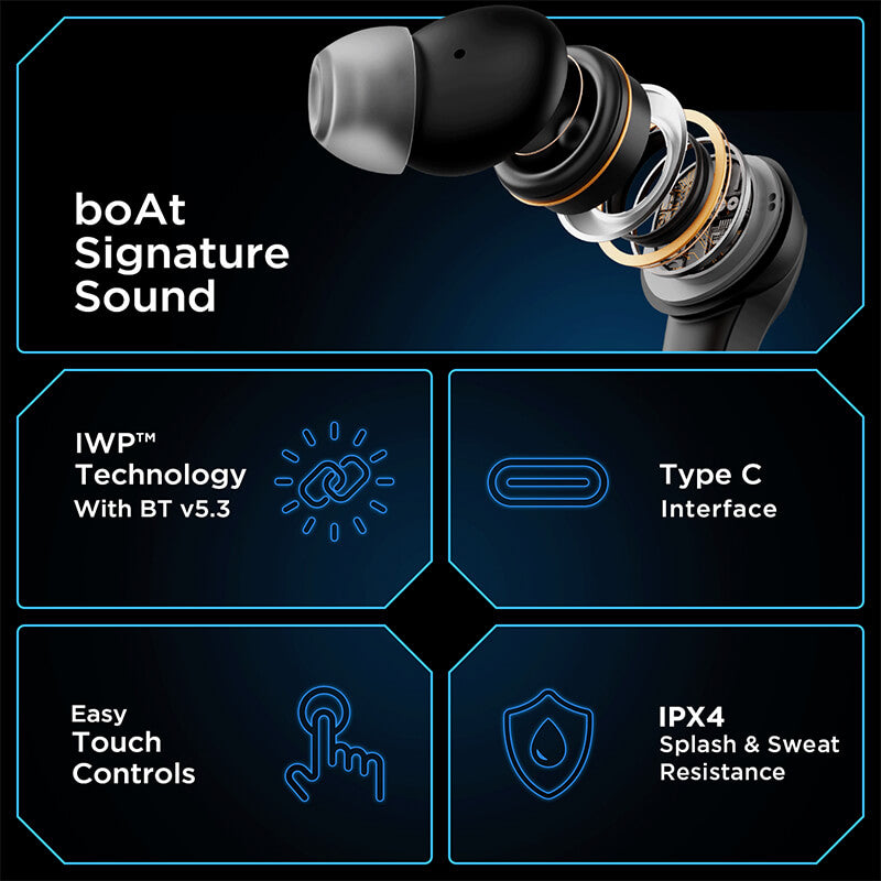 boAt Immortal 131 | Wireless Gaming Earbuds with 40 Hours Playtime, Clear Calling with ENx™, Low Latency, RGB lights