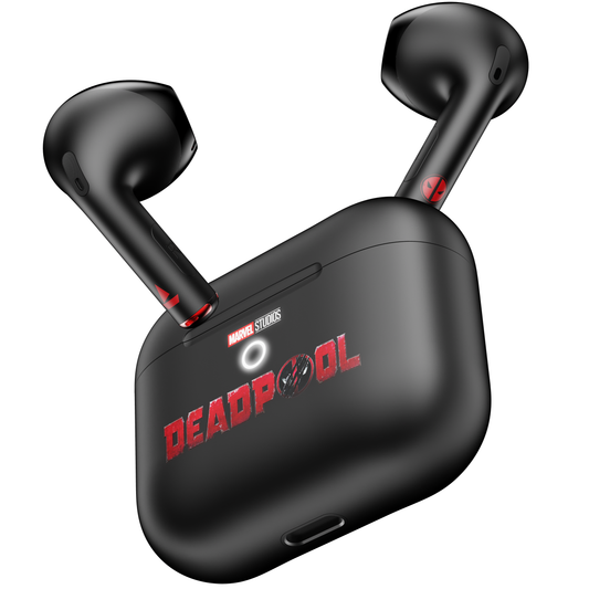 boAt Airdopes Alpha Deadpool Edition | Wireless Earbuds with boAt Signature Sound, 35 Hours Playback, ASAP™ Charge, ENx™ Technology