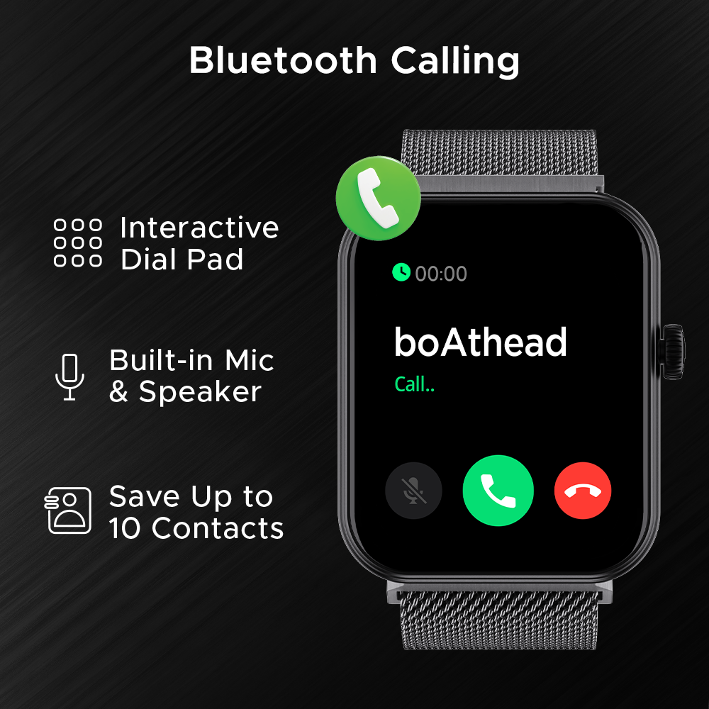 boAt Cosmos Plus | Smartwatch with 1.78" (4.52cm) AMOLED Display, BT Calling, 100+ Sports Modes, Heart Rate, SpO2