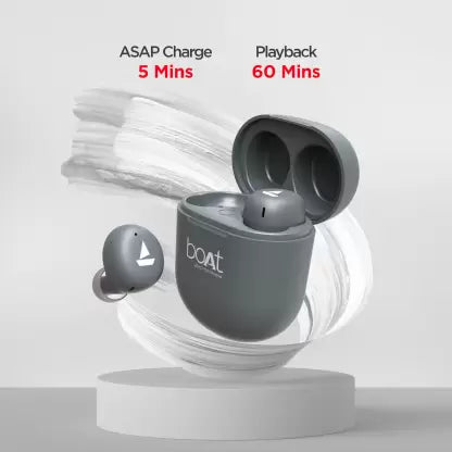 boAt Airdopes 381 | Bluetooth In-Ear Wireless Earbuds with 7mm Rhythmic Dynamic Drivers, Nonstop Music UpTo 20 Hours