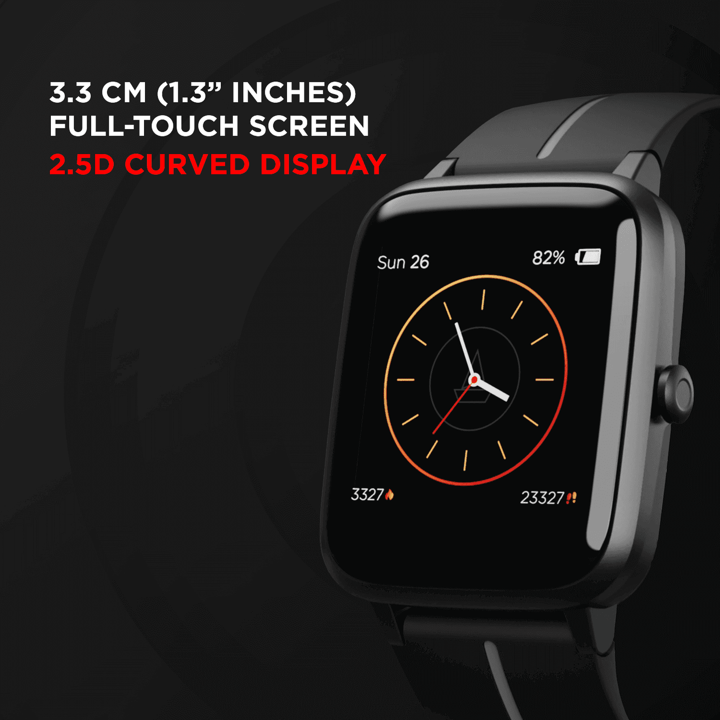 boAt Xplorer‌ O2 | Smartwatch 33mm Full Touch Color Display, SpO2 Sensor, Built-In GPS, 5 ATM Water Resistant Design